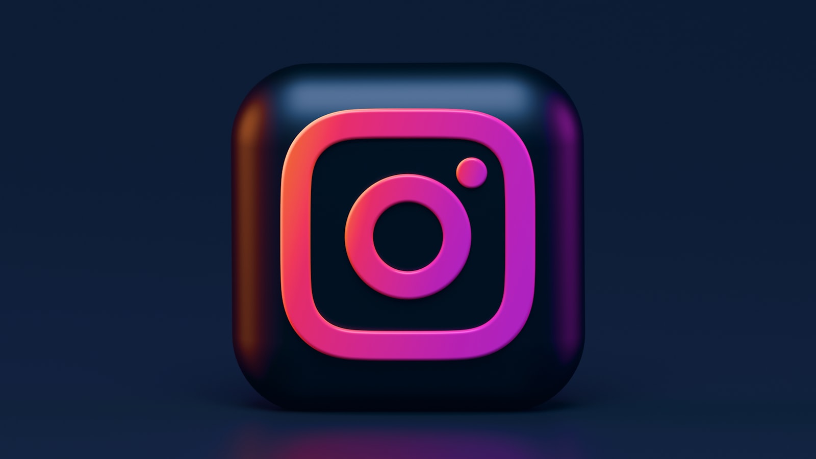 Icône 3D de l'application Instagram, plateforme principale des Meta Ads