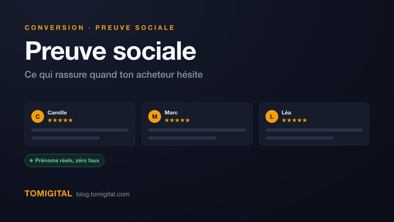 Preuve sociale en marketing : témoignages, avis et notifications qui rassurent un acheteur en ligne